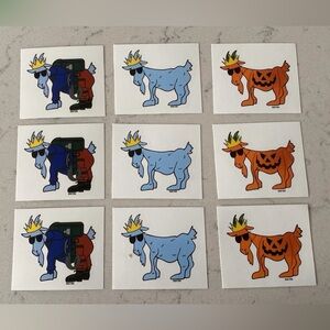GOAT Stickers Hiking Original Halloween Lacrosse Soccer Basketball Softball